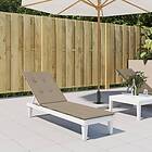 vidaXL Solsängsdyna taupe (75+105)x50x3 cm 314181