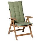 vidaXL Madison Stolsdyna med hög rygg Panama 123x50 cm salviagrön 429024