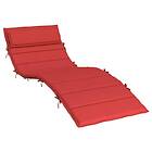 vidaXL Dyna till solsäng röd 180x60x3 cm oxfordtyg 361858