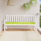vidaXL Bänkdyna för trädgården ljusgrön 180x50x7 cm oxfordtyg 314979