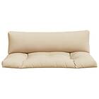 vidaXL Palldynor 2 st beige tyg 314649