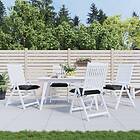 vidaXL Stolsdynor 4 st svart 40x40x7 cm oxfordtyg 314882