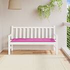 vidaXL Bänkdyna för trädgården rosa 150x50x7 cm oxfordtyg 361619
