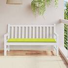 vidaXL Bänkdyna för trädgården ljusgrön 150x50x3 cm oxfordtyg 314088