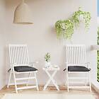 vidaXL Stolsdynor 2 st antracit 40x40x7 cm oxfordtyg 314860