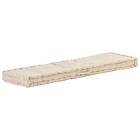 vidaXL Dyna till pallsoffa bomull 120x40x7 cm beige 48679