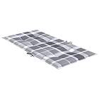 vidaXL Stolsdynor 4 st grårutig 100x50x3 cm oxfordtyg 314156