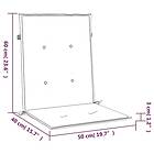 vidaXL Stolsdynor 6 st grön 100x50x3 cm oxfordtyg 314136