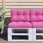 vidaXL Palldyna rosa 60x40x12 cm tyg 360577