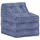 vidaXL Modulpuff indigo tyg 287716