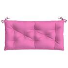 vidaXL Bänkdyna rosa 110x50x7 cm tyg 361828