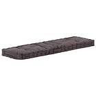 vidaXL Dyna till pallsoffa bomull 120x40x7 cm antracit 48675