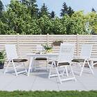 vidaXL Stolsdynor 4 st taupe 50x50x7 cm oxfordtyg 314921