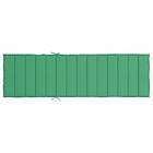 vidaXL Solsängsdyna grön 200x60x3 cm oxfordtyg 314208