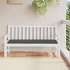 vidaXL Bänkdyna för trädgården antracit 150x50x3 cm oxfordtyg 43191