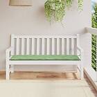 vidaXL Bänkdyna för trädgården bladmönster 150x50x3 cm oxfordtyg 361161