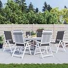 vidaXL Stolsdynor 6 st antracit 120x50x3 cm tyg 314104