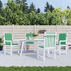 vidaXL Stolsdynor 4 st grön 100x50x3 cm oxfordtyg 47557