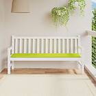 vidaXL Bänkdyna för trädgården ljusgrön 180x50x3 cm oxfordtyg 314094