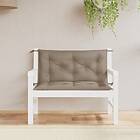 vidaXL Bänkdyna för trädgården taupe 100 cm oxfordtyg 315000