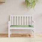 vidaXL Bänkdyna för trädgården bladmönster 120x50x3 cm oxfordtyg 361139