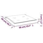 vidaXL Stolsdynor 4 st beige 50x50x3 cm oxfordtyg 314044