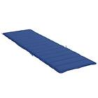 vidaXL Solsängsdyna kungsblå 200x60x3 cm oxfordtyg 314213