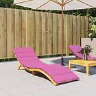 vidaXL Solsängsdyna rosa oxfordtyg 361448