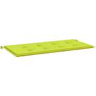 vidaXL Bänkdyna för trädgården ljusgrön 120x50x3 cm oxfordtyg 314082