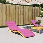 vidaXL Solsängsdyna rosa oxfordtyg 361404