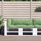 vidaXL Dynor till pallsoffa 3 st bladmönster Oxford-tyg 360963