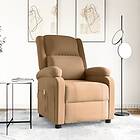 vidaXL Massagefåtölj brun sammet 342418