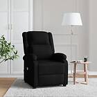 vidaXL Massagefåtölj svart tyg 342429