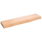 vidaXL Bordsskiva ljusbrun 40x10x2 cm behandlad massiv ek 363620