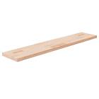 vidaXL Hylleplan 100x20x2,5 cm obehandlad massiv ek 342937