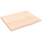 vidaXL Hyllplan 60x50x2 cm obehandlad massiv ek 363530