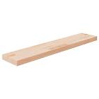 vidaXL Hylleplan 100x20x4 cm obehandlad massiv ek 342951