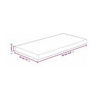 vidaXL Hyllplan 60x20x2,5 cm obehandlad massiv ek 342935