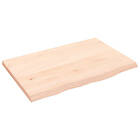 vidaXL Hyllplan 60x40x2 cm obehandlad massiv e6 363527