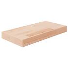 vidaXL Hylleplan 40x20x4 cm obehandlad massiv ek 342948