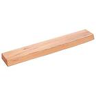 vidaXL Vegghylle ljusbrun 60x10x4 cm behandlad massiv ek 363639