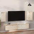 vidaXL Väggskåp 2 st 30x30x60 cm massiv furu 813486