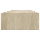 vidaXL Väggmonterad låda ek 60x23.5x10 cm MDF 330261