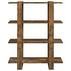 vidaXL Bokhylla/Rumsavdelare rökfärgad ek 100x30x123.5 cm 813563