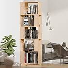 vidaXL Bokhylla/rumsavdelare 51x25x163,5 cm massiv furu 814044