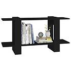 vidaXL Bokhylla svart 100x30x51 cm konstruerat trä 811557