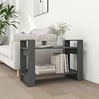 vidaXL Bokhylla/rumsavdelar grå 80x35x56.5 cm massiv furu 813896