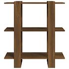 vidaXL Bokhylla/rumsavdelare brun ek 80x30x87 cm 813580