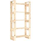 vidaXL Bokhylla/rumsavdelare 80x35x160 cm massiv furu 813909