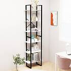 vidaXL Förvaringshylla vit 60x30x210 cm konstruerat trä 806517